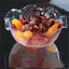 12-Pack Dessert Bowls Blossom Design Clear - Plastic Disposable Bowls for Ice Cream and Candy 3oz
