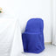 Polyester Slip On Folding Chair Covers Royal Blue - Stain-Resistant Reusable Durable Fabric
