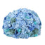 Pre-Arranged Silk Rose Wedding Centerpiece, Blue Artificial Rose Flower Balls Arrangement Table Decor - 20"