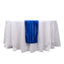 Satin 12"x108" Table Runner Royal Blue - Stripe Table Decor