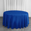 Satin 120" Round Tablecloth Royal Blue - Stylish Seamless Table Cover