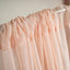 2 Pack Blush Sheer Chiffon Event Curtain Drapes, Durable Flame Resistant Organza Backdrop Event Panels With Rod Pockets - 10ftx10ft
