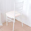 Chiavari Chair Cushion with 1.5" Thick Memory Foam and Ties Blush - Stylish Removable Cover for Comfort