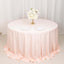 Scuba Round 132" Tablecloth Blush - Wrinkle Free & Stain Resistant Seamless Table Cover