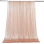 8ftx8ft Blush Sequin Event Curtain Drapes, Backdrop Event Panel