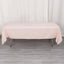 Premium Polyester 60"x102" Rectangle Tablecloth Blush - Durable 220GSM Wrinkle-Resistant Table Cover