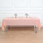 5-Pack Plastic Table Covers Blush Rectangle - Reliable PVC Disposable Covers for Gatherings 54"x108"