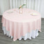 Polyester 90"x90" Table Overlay Square Tablecloth Blush - Wrinkle-Resistant & Durable Table Cover