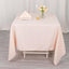 Premium Polyester Square Tablecloth 70"x70" Blush 220GSM Wrinkle-Resistant Table Cover