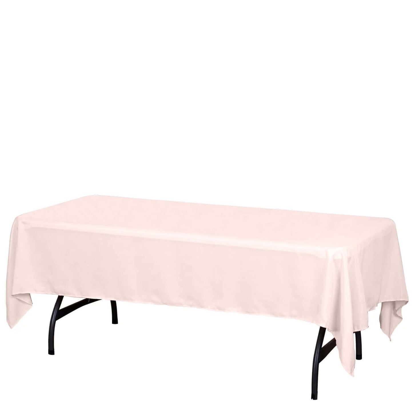 Polyester 60"x102" Rectangle Tablecloth Blush - Durable and Stylish Table Cover