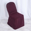 Polyester Slip On Banquet Chair Covers Burgundy - Stain-Resistant Reusable Durable Fabric