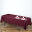 Polyester 60"x102" Rectangle Tablecloth Burgundy - Durable and Stylish Table Cover