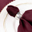 5 Pack Polyester 17"x17" Napkins Burgundy - Durable & Wrinkle Resistant Dinner Napkins