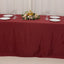 Lamour Satin 90"x156" Rectangle Tablecloth Burgundy - Luxurious, Soft Seamless Table Cover