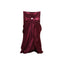 Satin Chair Cover Self-Tie Universal Design Burgundy - Durable Slip-On Cover for Folding, Dining, Banquet & Standard Chairs
