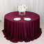 Scuba Round 132" Tablecloth Burgundy - Wrinkle Free & Stain Resistant Seamless Table Cover