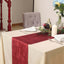 Premium Velvet 12"x108" Table Runner Burgundy - Sheen Finish Reusable Table Decor