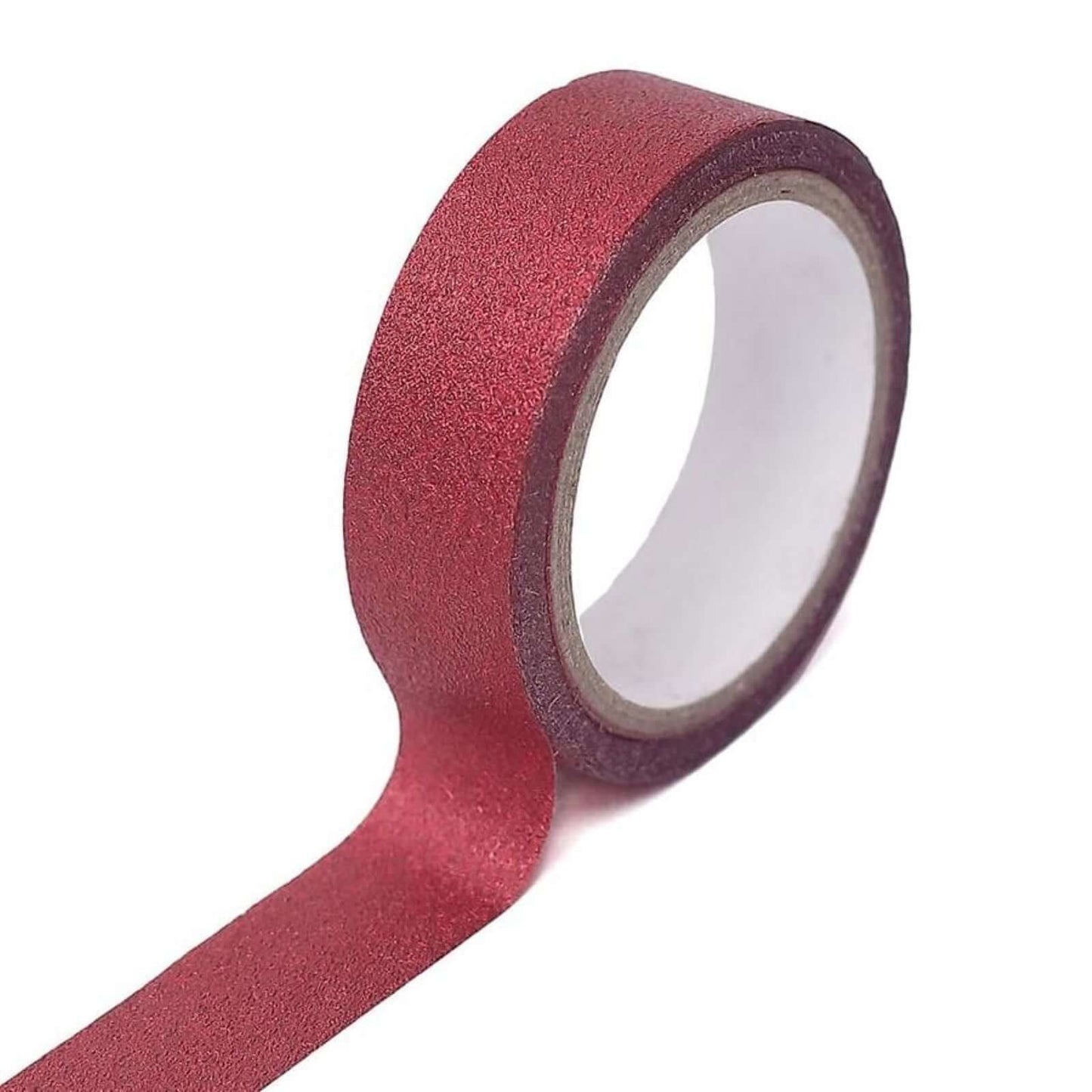 5 Pack 0.5"x5 Yards Burgundy Washi DIY Craft Glitter Tape