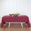 Polyester 60"x126" Rectangle Tablecloth Burgundy - Wrinkle-Resistant Table Cover