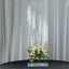 Crystal Glass Cluster Candelabra Pedestal Stand - Square Hurricane Taper Candle Holder Table Centerpiece 4ft