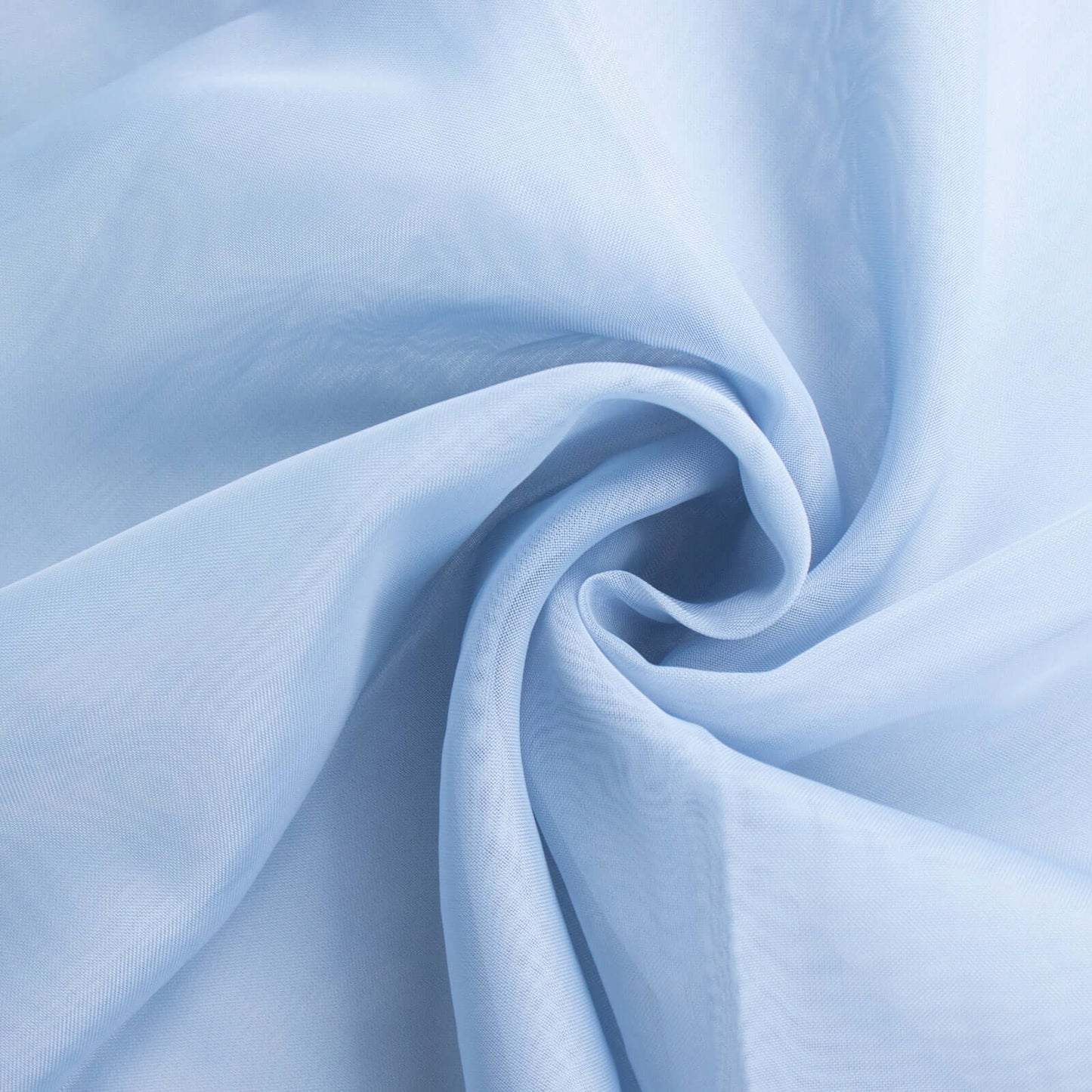 Chiffon Chair Sash with Curly Design Dusty Blue - Stylish Chair Decorations