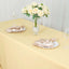 Premium Polyester 90"x132" Rectangle Tablecloth Champagne - Seamless 220GSM Stain-Resistant Table Cover