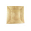 6-Pack Acrylic Square Charger Plates 12" in Gold with Embossed Wood Grain, Boho Chic Dinner Party Decor Charger Tableware