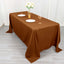 Polyester 72"x120" Rectangle Tablecloth Cinnamon Brown - Durable and Stylish Table Cover