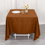 Polyester Square 70"x70" Tablecloth Cinnamon Brown - Wrinkle-Resistant & Durable Table Cover