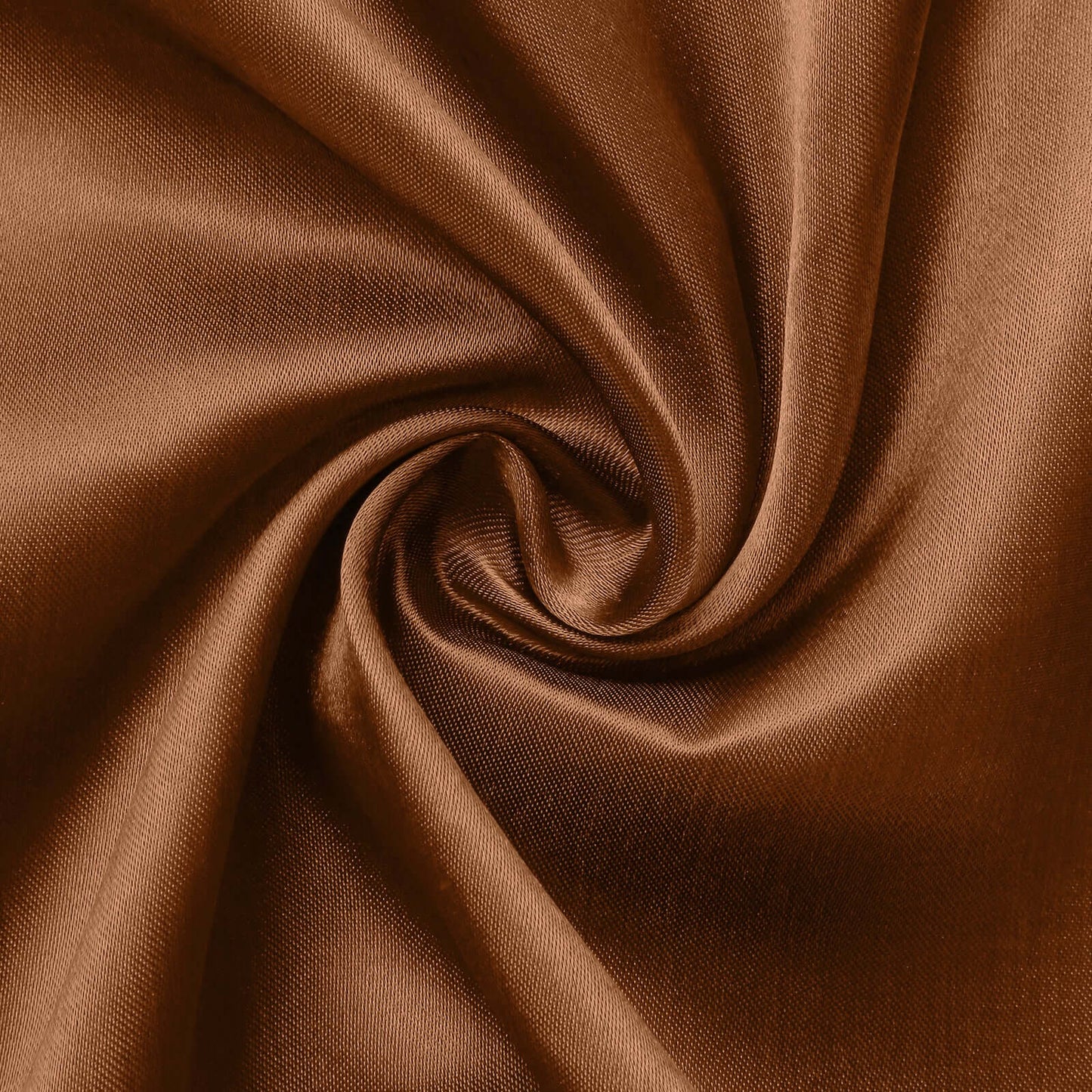 Satin 72"x72" Table Overlay Square Tablecloth Cinnamon Brown - Smooth Finish Table Cover