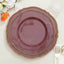 10-Pack Plastic Dinner Plates in Cinnamon Rose with Gold Scalloped Rim - Disposable Party Plates 9"