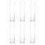 6-Pack Glass Cylinder Vases Square Clear - Durable Heavy Duty Floral Centerpieces for Weddings 18"