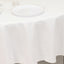 Cotton Blend 90" Round Tablecloth White - Wrinkle-Resistant Design for Versatile Settings