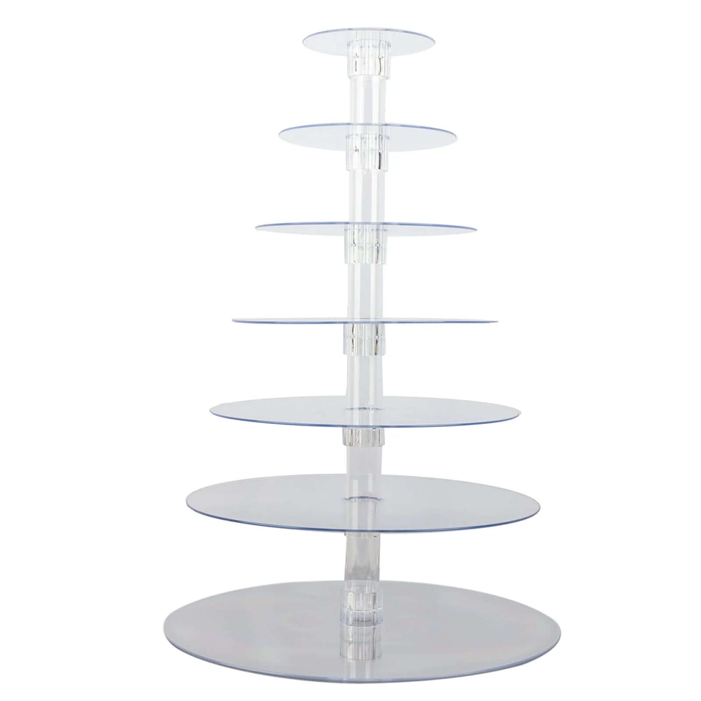 7-Tier Acrylic Round Cupcake Stand Clear & Catering Displays 26"