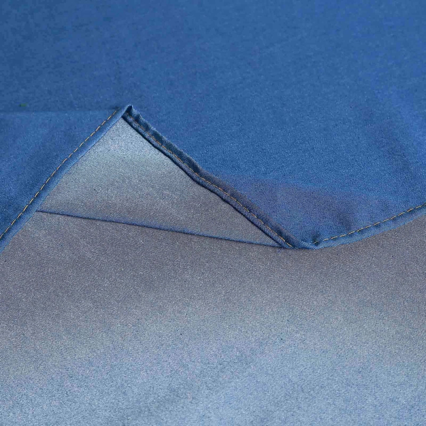 Polyester 90"x132" Rectangle Tablecloth Dark Denim Blue - Seamless Faux Denim Design for Classy Celebrations