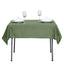 Polyester Square 54"x54" Tablecloth Olive Green - Wrinkle-Resistant & Durable Table Cover