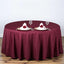 Polyester 108" Round Tablecloth Burgundy - Wrinkle-Resistant Table Cover
