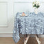 Taffeta 54"x54" Table Overlay Square Tablecloth Dusty Blue 3D Leaf Petal Table Cover