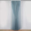 Dusty Blue Chiffon Polyester Event Curtain Drapes, Dual Layer Divider Backdrop Curtain Panels with Rod Pockets - 10ftx10ft