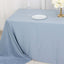 Scuba Rectangular 90"x156" Tablecloth Dusty Blue - Wrinkle Free, Stain Resistant & Seamless Table Cover