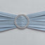 5 Pack Stretch Spandex Chair Sashes Dusty Blue - Reusable Chair Bands with Silver Diamond Ring Slide Buckle 5"x14"