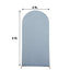 5ft Matte Dusty Blue Spandex Fitted Chiara Backdrop Stand Cover For Round Top Wedding Arch