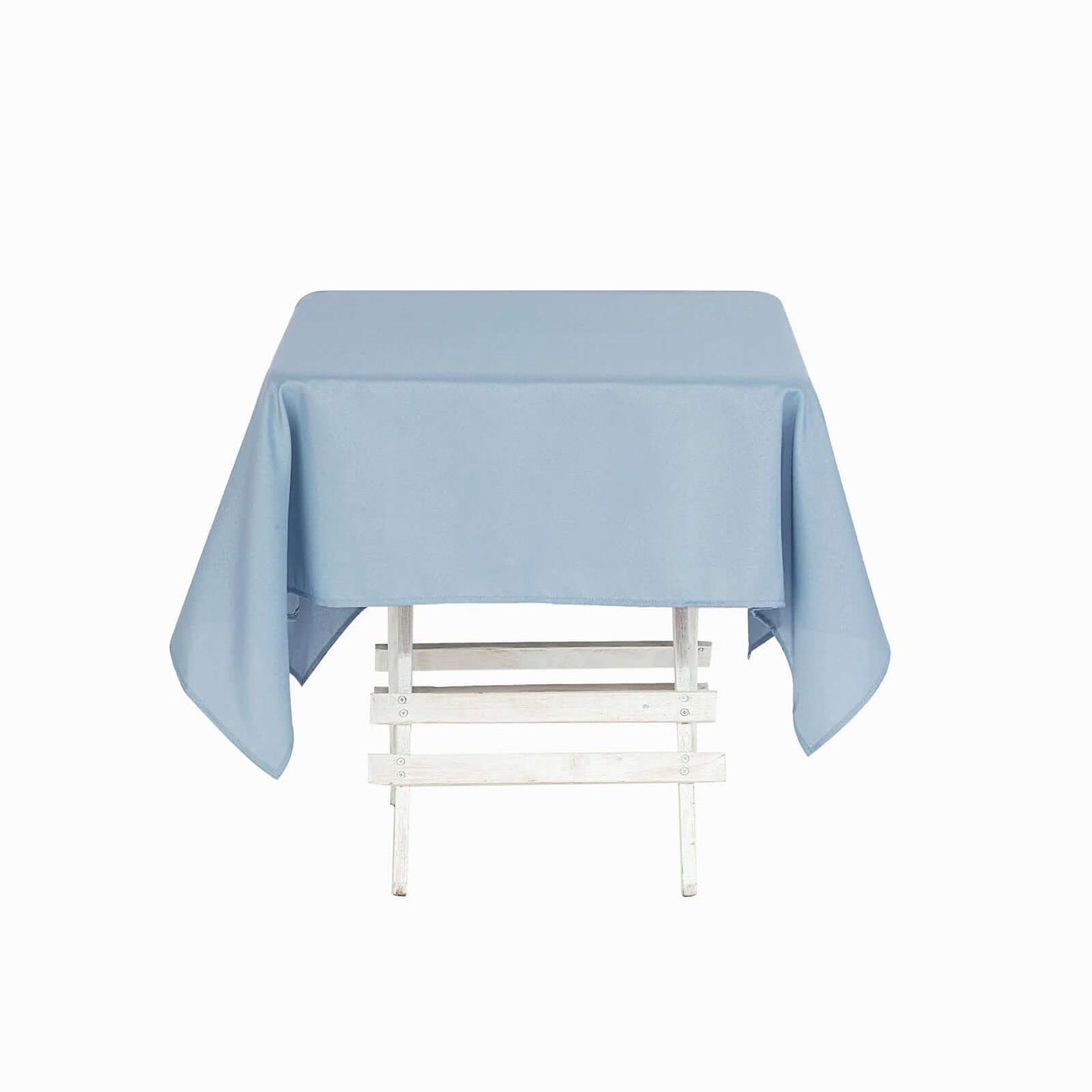 Polyester Square 70"x70" Tablecloth Dusty Blue - Wrinkle-Resistant & Durable Table Cover