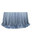 Scuba Round 132" Tablecloth Dusty Blue - Wrinkle Free & Stain Resistant Seamless Table Cover