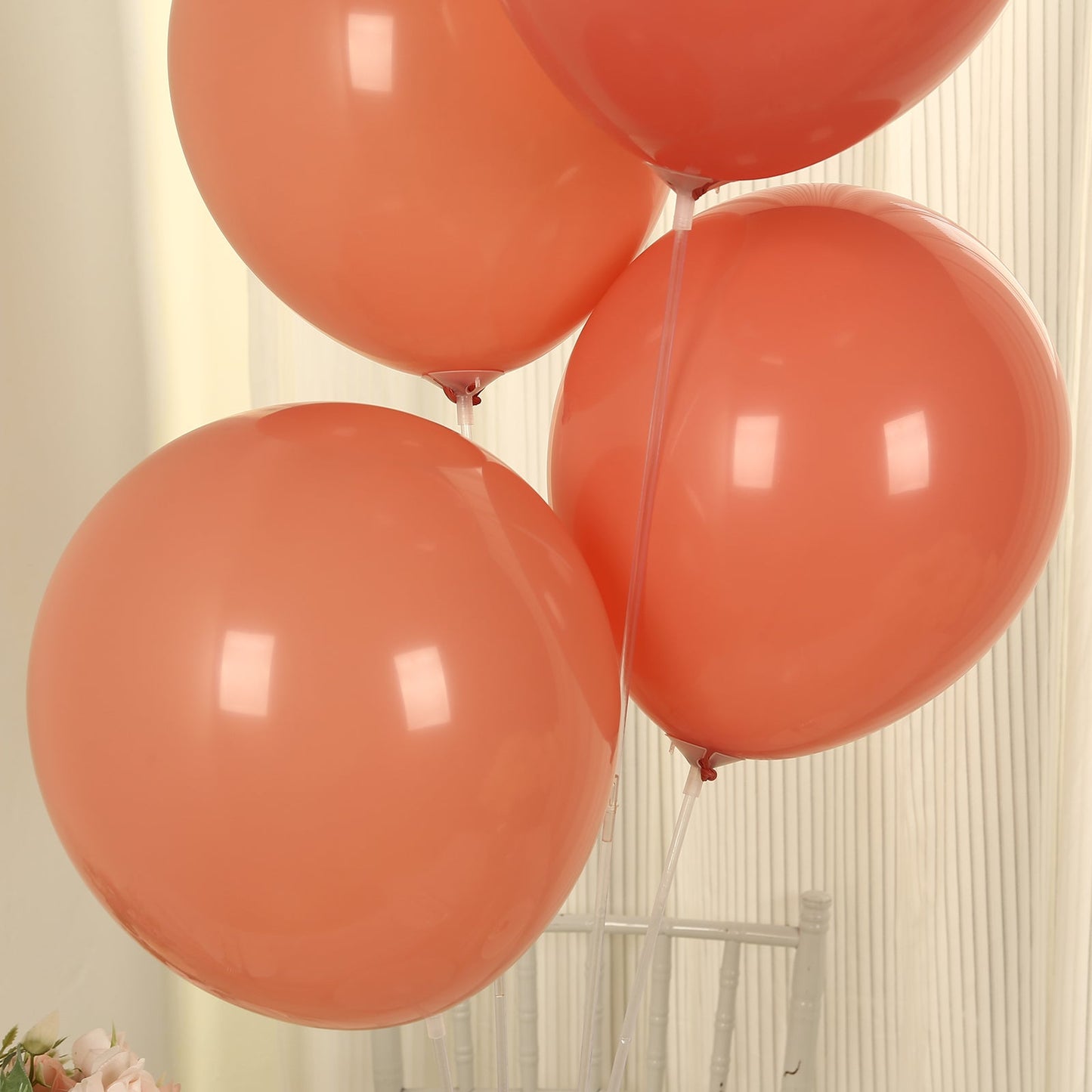 50 Pack Matte Pastel Dusty Rose Biodegradable Balloons 12", Round Eco-friendly Thick Latex Party Balloons