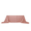 Taffeta 90"x156" Rectangle Tablecloth Dusty Rose - Accordion Crinkle Seamless Table Cover