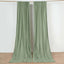 2 Pack Dusty Sage Green Scuba Polyester Event Curtain Drapes, Durable Flame Resistant Backdrop Event Panels Wrinkle Free with Rod Pockets - 10ftx10ft