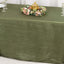 Taffeta 90"x132" Rectangle Tablecloth Dusty Sage Green - Seamless Accordion Crinkle Table Cover