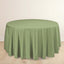 Scuba Round 120" Tablecloth Dusty Sage Green - Wrinkle Free & Stain Resistant Seamless Table Cover