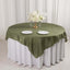 Taffeta 72"x72" Table Overlay Square Tablecloth Dusty Sage Green - Accordion Crinkle Table Cover